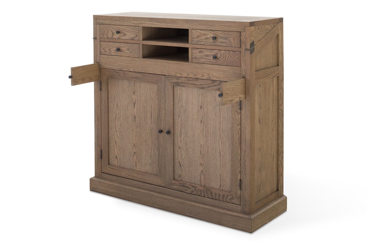 Monastery Grey Oil Desk & Cabinet-6