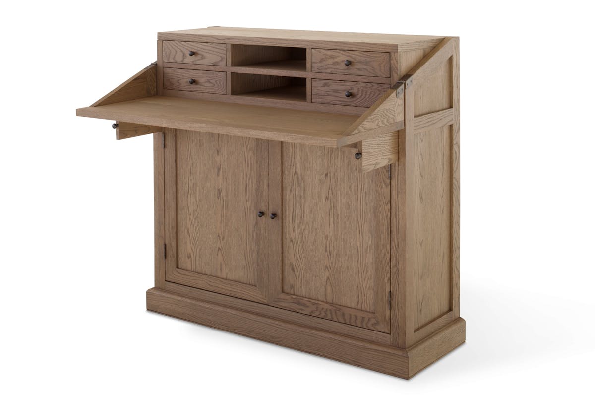 Monastery Grey Oil Desk & Cabinet-7