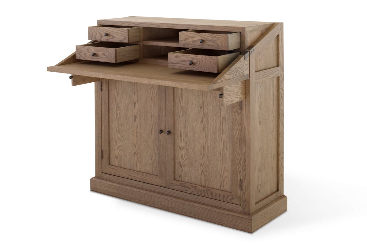 Monastery Grey Oil Desk & Cabinet-8