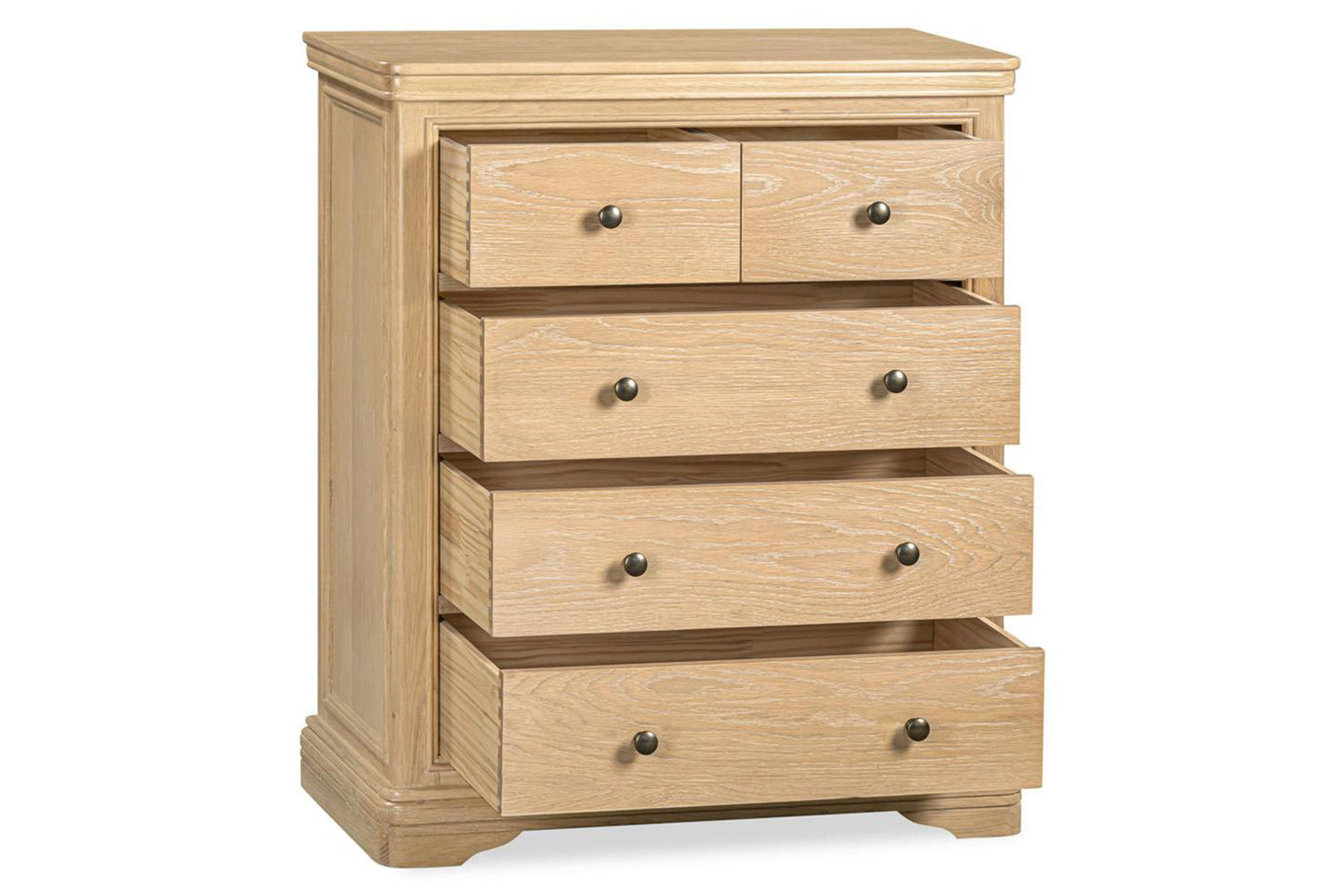 Montreal Chest Of Drawer | 5 Drawer | Natural-5