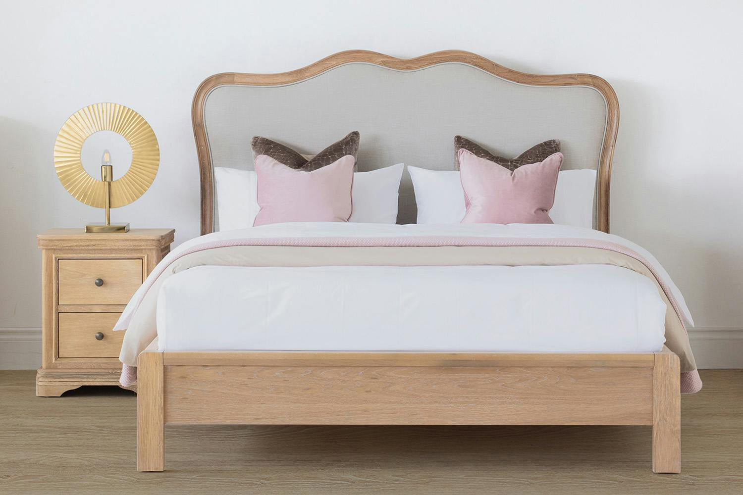 Montreal Bed Frame | King | 5ft | Natural