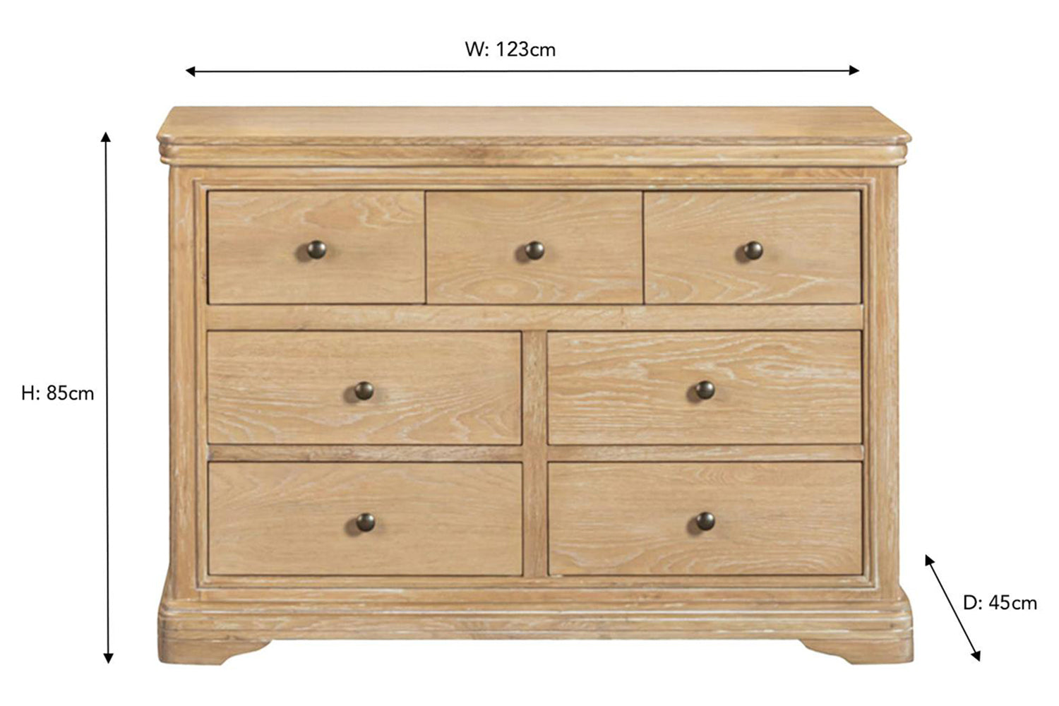 Montreal Dresser | 7 Drawer | Natural-3