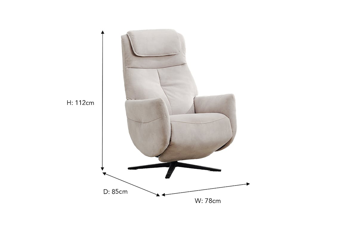 Bowden Armchair | Power Massage Recliner | Fabric | Beige-2