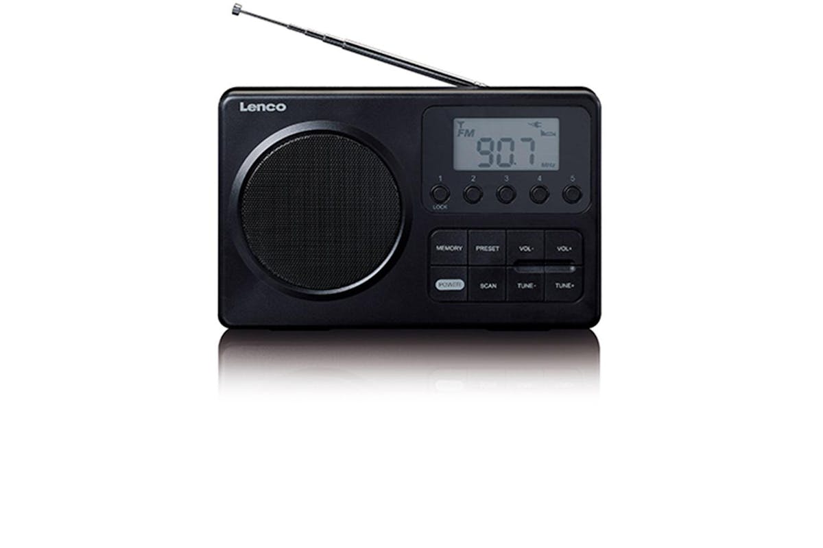 Lenco | Portable FM Radio | Audio Equipment | Black-4