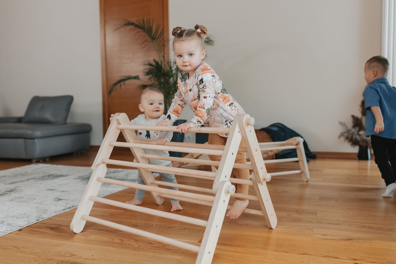 Ette Tete Modifiable Climbing Frame Mopitri With Ramp | Climbing Frame | Wood | Adjustable-2