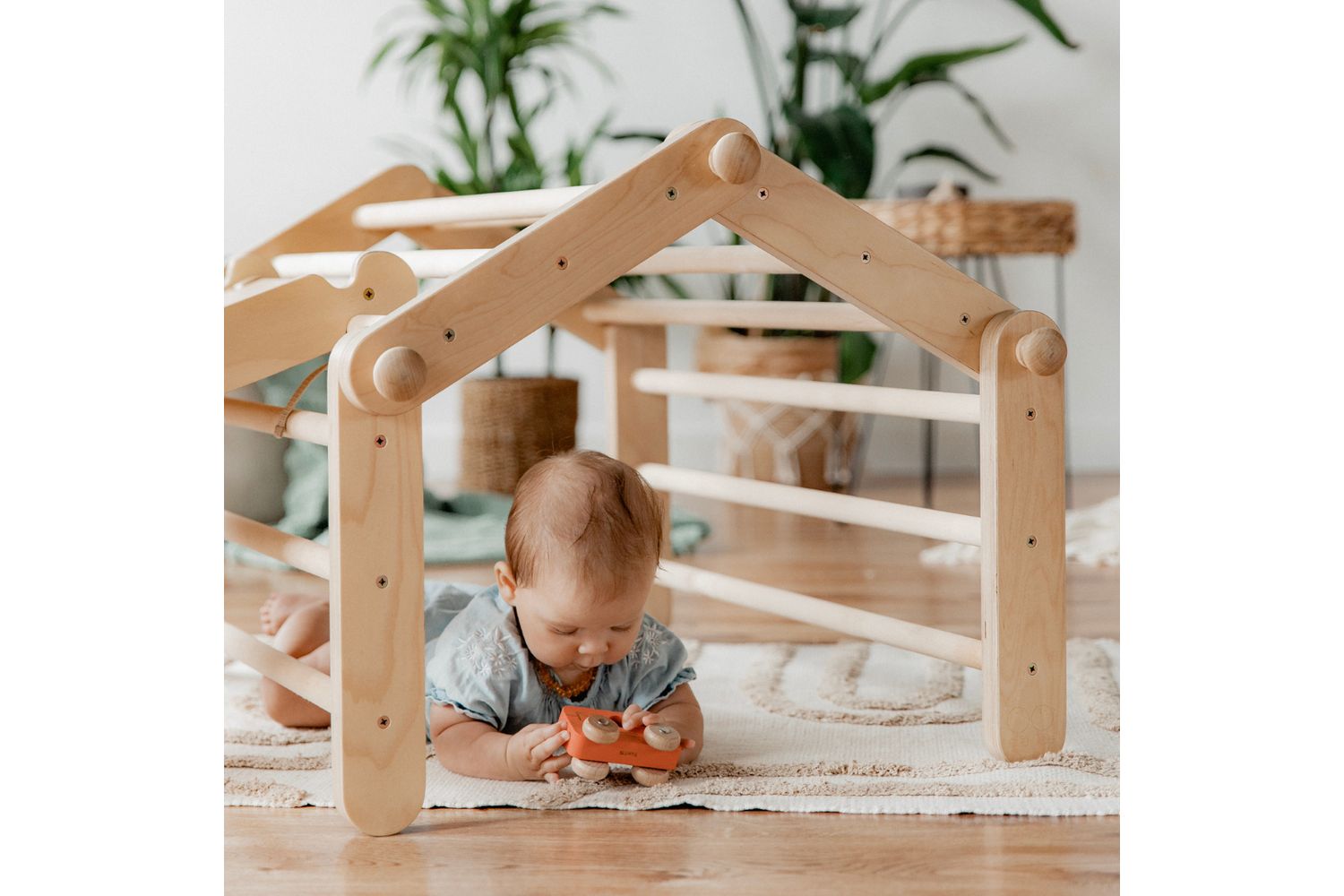 Ette Tete Modifiable Climbing Frame Mopitri With Ramp | Climbing Frame | Wood | Adjustable-4