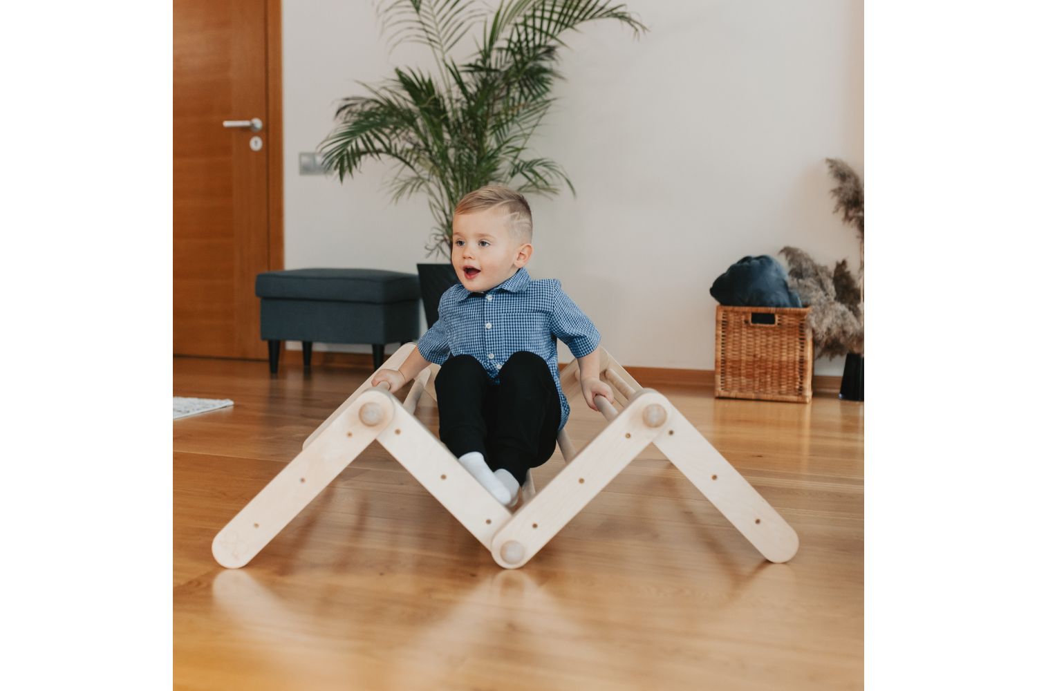 Ette Tete Modifiable Climbing Frame Mopitri With Ramp | Climbing Frame | Wood | Adjustable-5