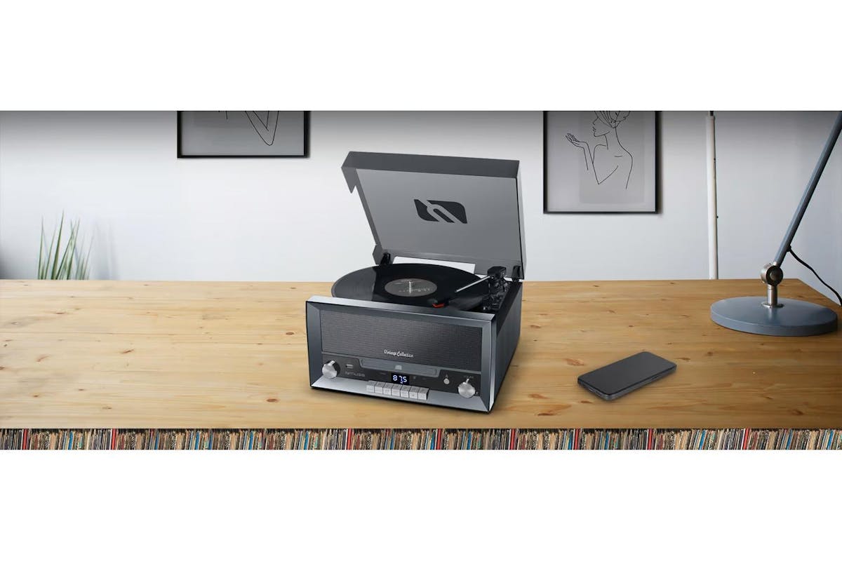 Muse Turntable Micro System | Usb Port | 20w - Dark Silver-2