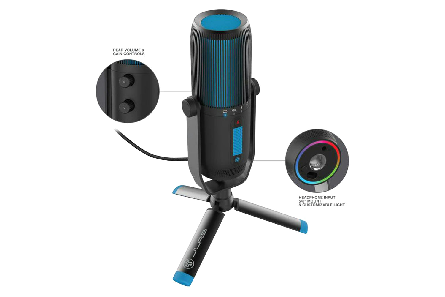 JLAB Talk Pro USB Microphone | Black-3