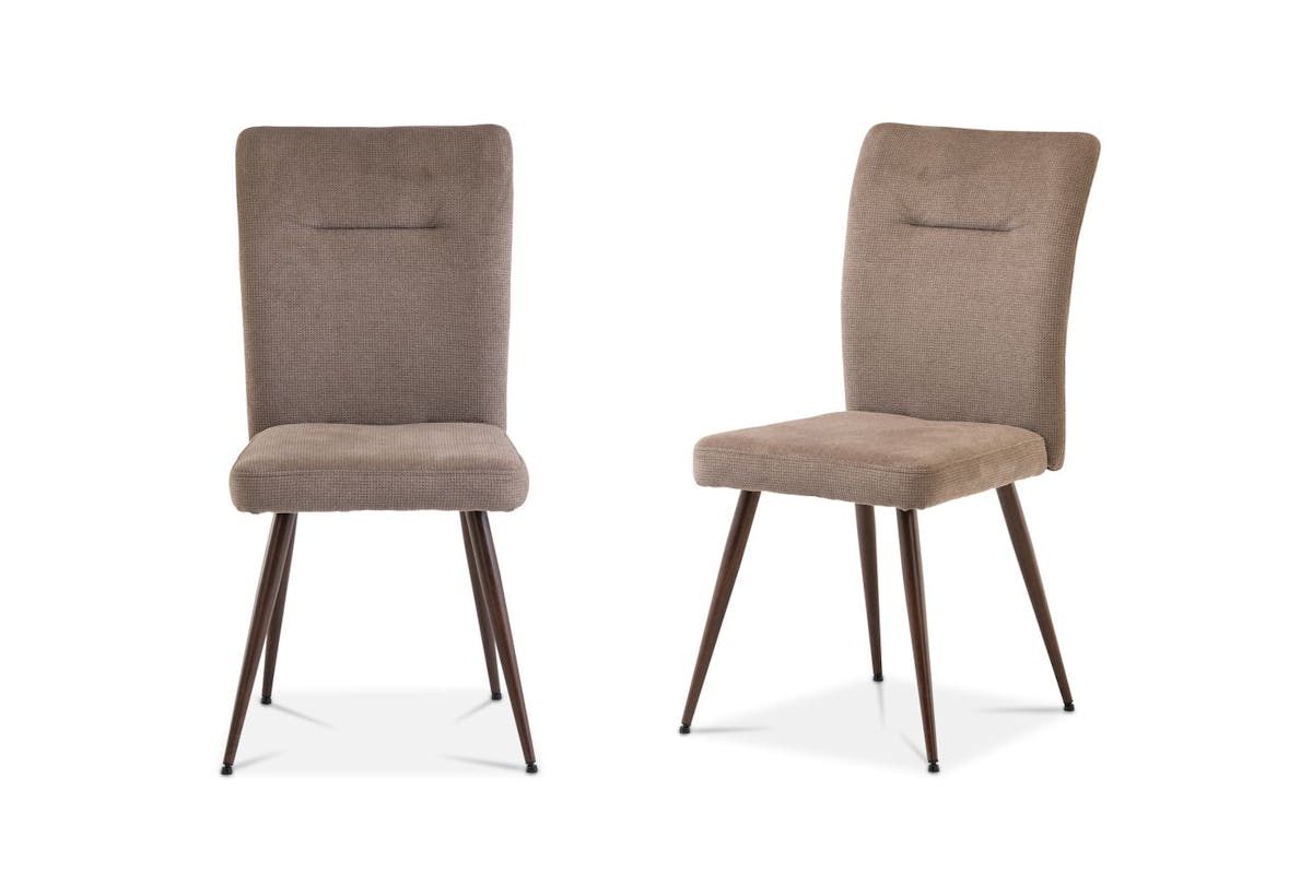 Murano Dining Chairs | Fabric | Brown | Set of 2-3