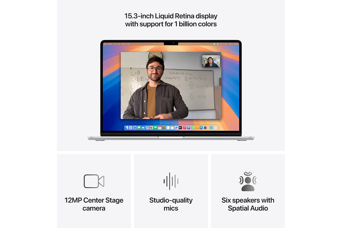 MacBook Air 15.3" | M4 | 10-Core CPU | 16GB | 512GB | Silver (2025)-6