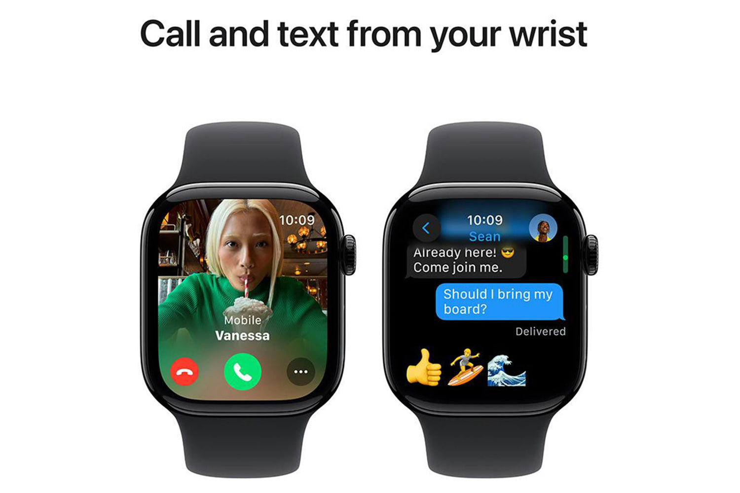 Apple Watch Series 10 | 42mm | Jet Black Aluminium Case Black Sport Band S/M-7
