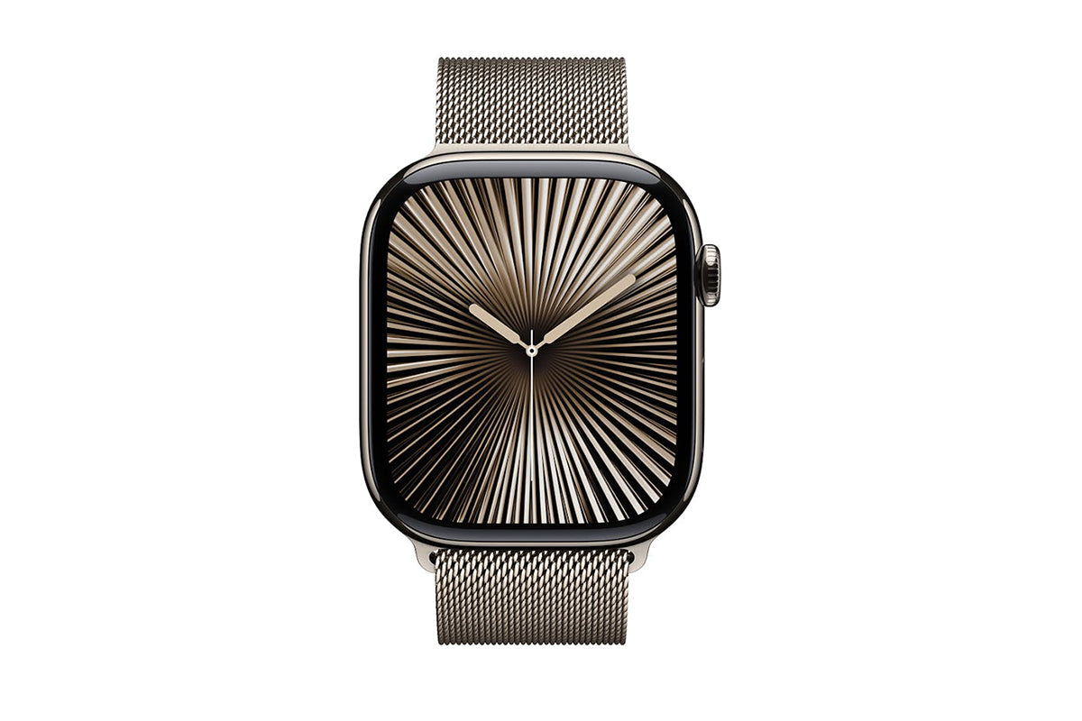 Apple Watch Series 10 GPS + Cellular | 46mm | Natural Titanium Case with Natural Milanese Loop M/L-2