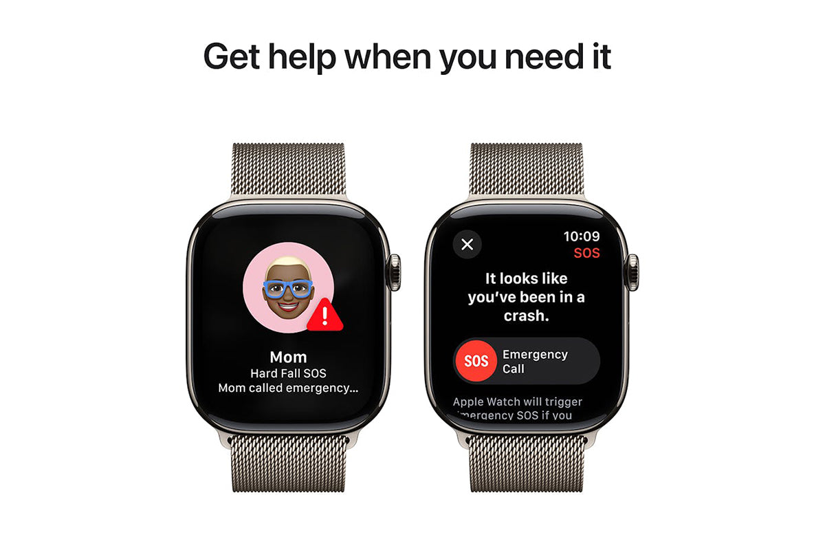 Apple Watch Series 10 GPS + Cellular | 46mm | Natural Titanium Case with Natural Milanese Loop M/L-6