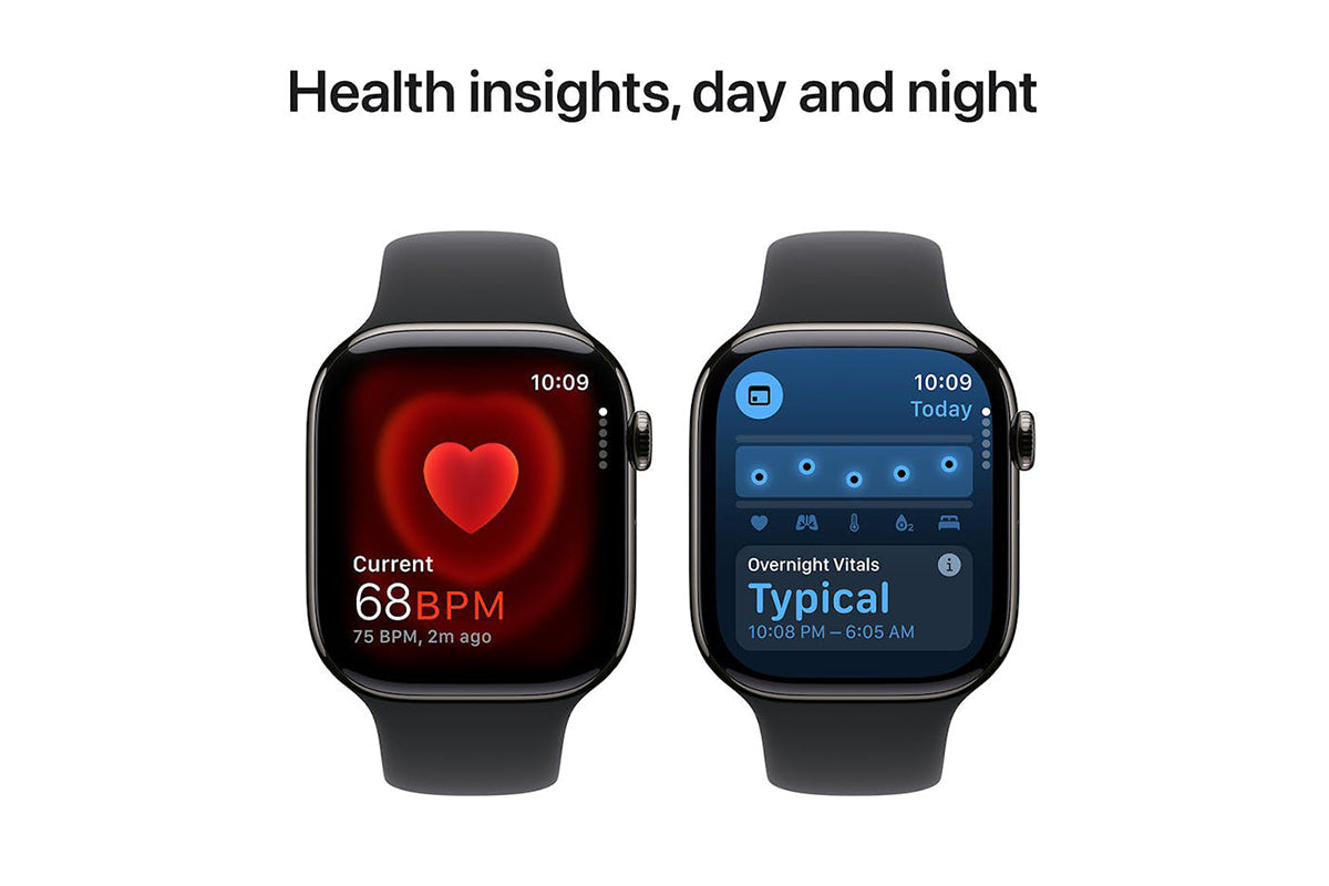 Apple Watch Series 10 GPS + Cellular | 46mm | Slate Titanium Case with Black Sport Band S/M-5