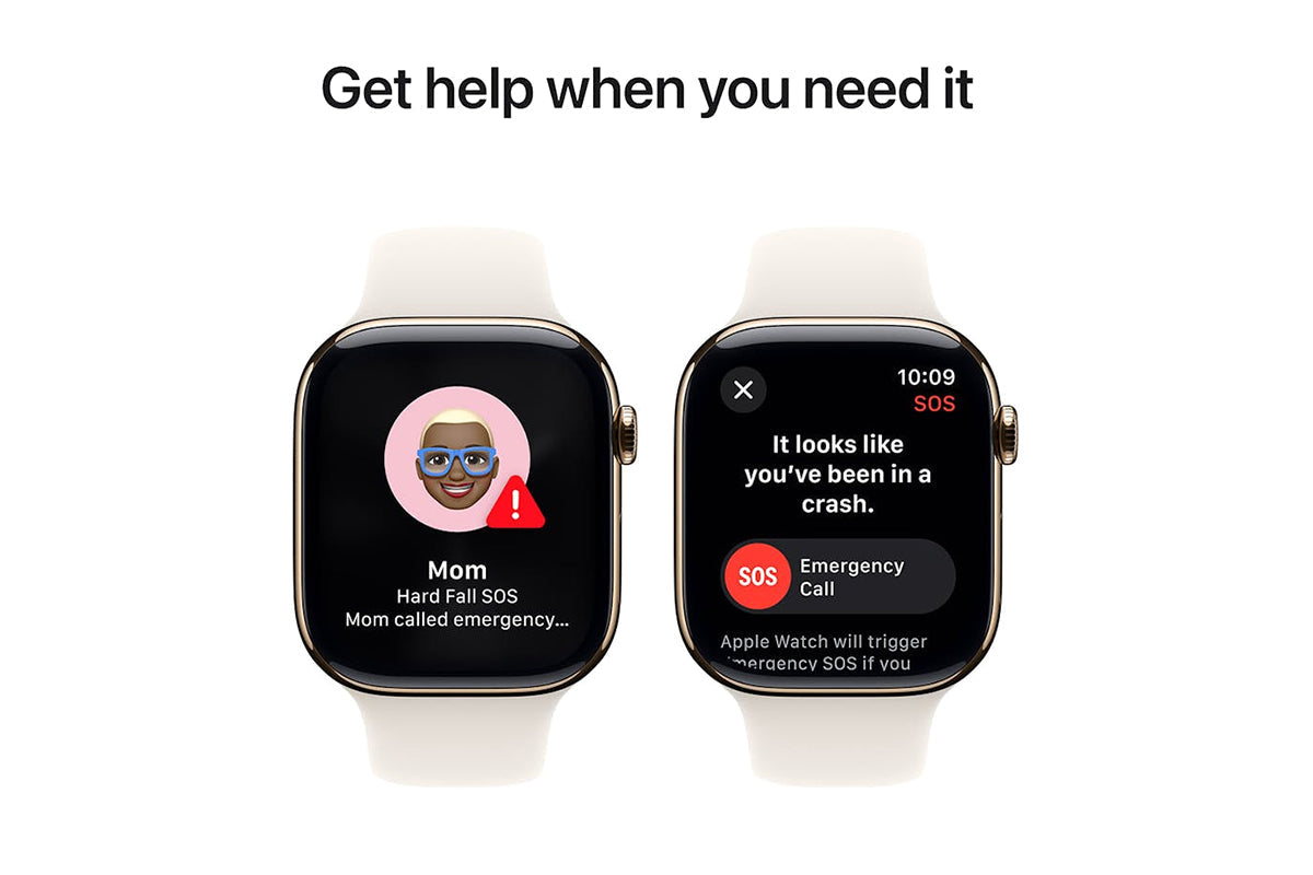 Apple Watch Series 10 GPS + Cellular | 46mm | Gold Titanium Case with Starlight Sport Band S/M-6