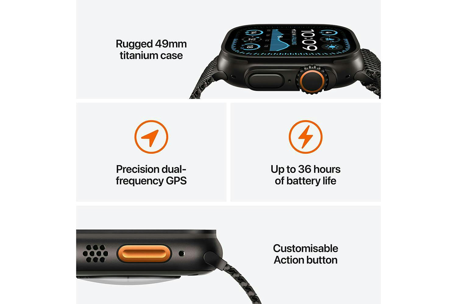 Apple Watch Ultra 2 GPS + Cellular | 49mm | Natural Titanium Case with Tan Alpine Loop Large-3