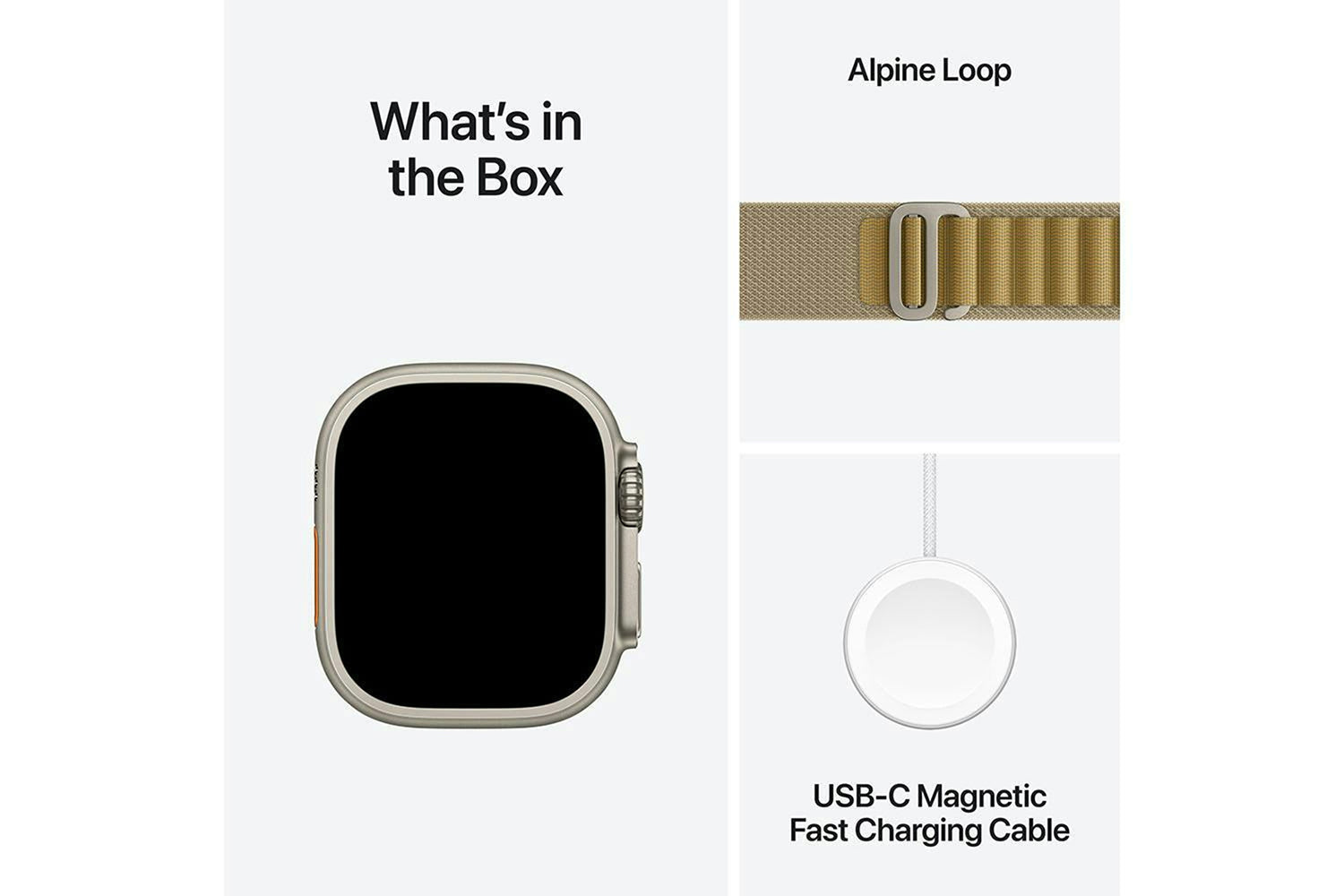 Apple Watch Ultra 2 GPS + Cellular | 49mm | Natural Titanium Case with Tan Alpine Loop Large-8