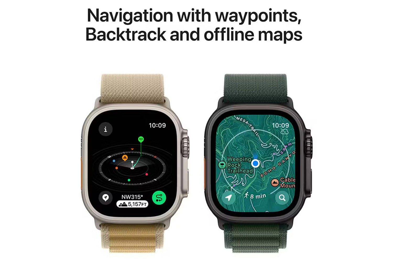 Apple Watch Ultra 2 GPS + Cellular | 49mm | Natural Titanium Case with Natural Titanium Milanese Loop Small-6