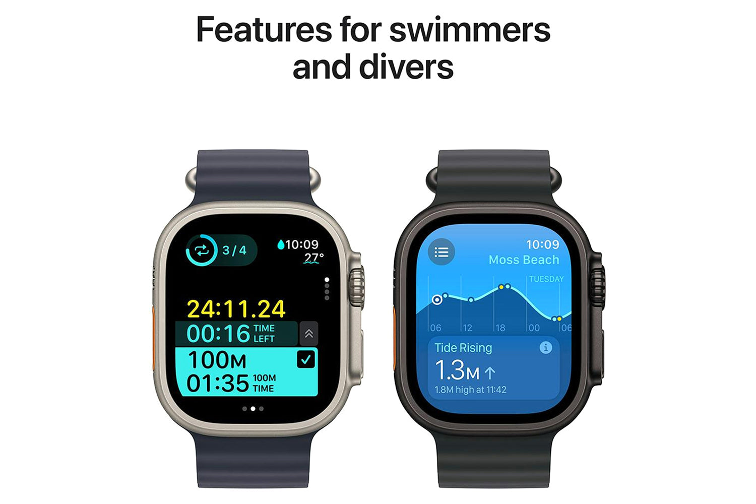 Apple Watch Ultra 2 GPS + Cellular | 49mm | Black Titanium Case with Black Titanium Milanese Loop Small-6