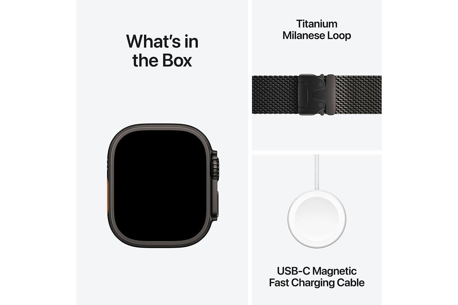 Apple Watch Ultra 2 GPS + Cellular | 49mm | Black Titanium Case with Black Titanium Milanese Loop Small-8