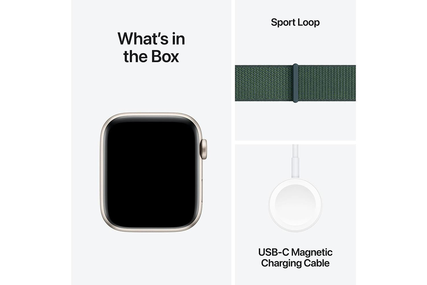 Apple Watch SE GPS + Cellular | 44mm | Starlight Aluminium Case with Lake Green Sport Loop-15