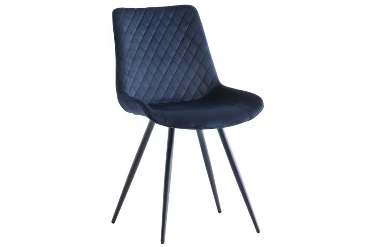 Mabel Dining Chairs | Velvet | Deep Blue | Set of 2-2