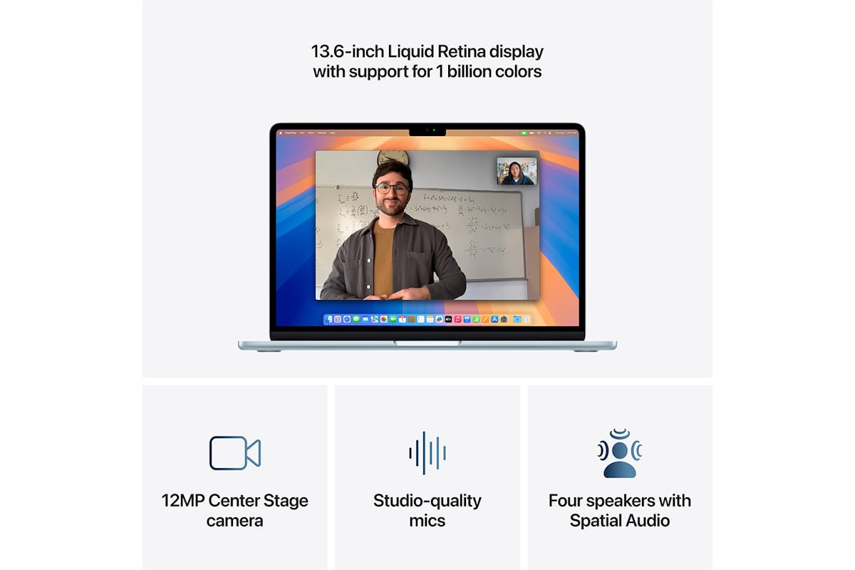 MacBook Air 13.6" | M4 | 10-Core CPU | 16GB | 256GB | Sky Blue (2025)-16