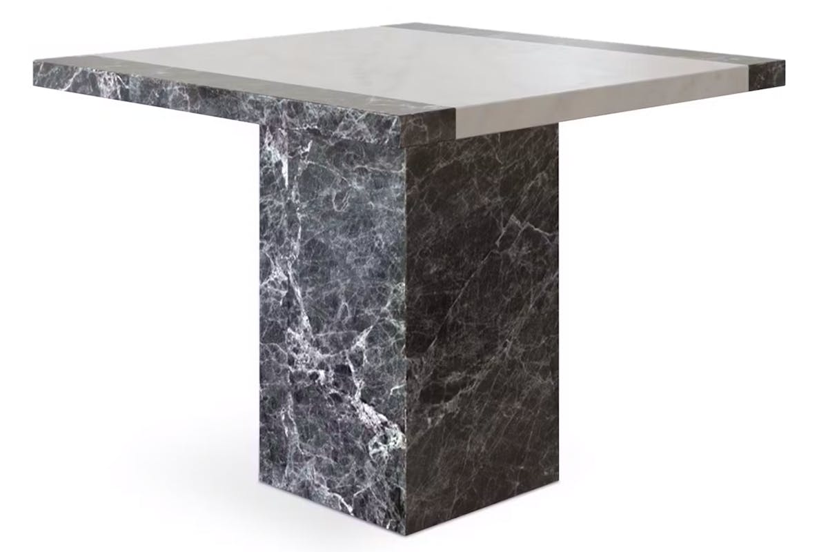 Mainz Square Dining Table | Grey & White-2