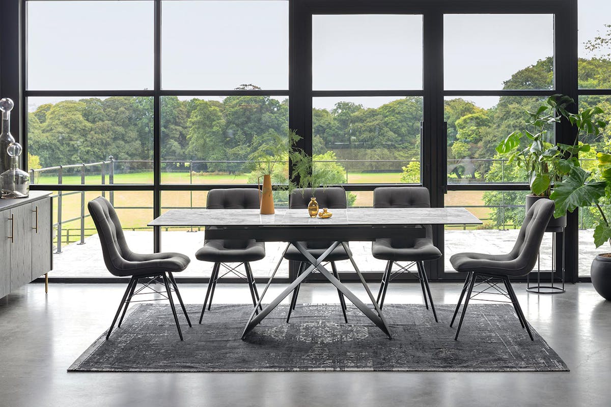 Massimo Rectangular Extending Dining Table | 160 - 200 Cm | Grey-11