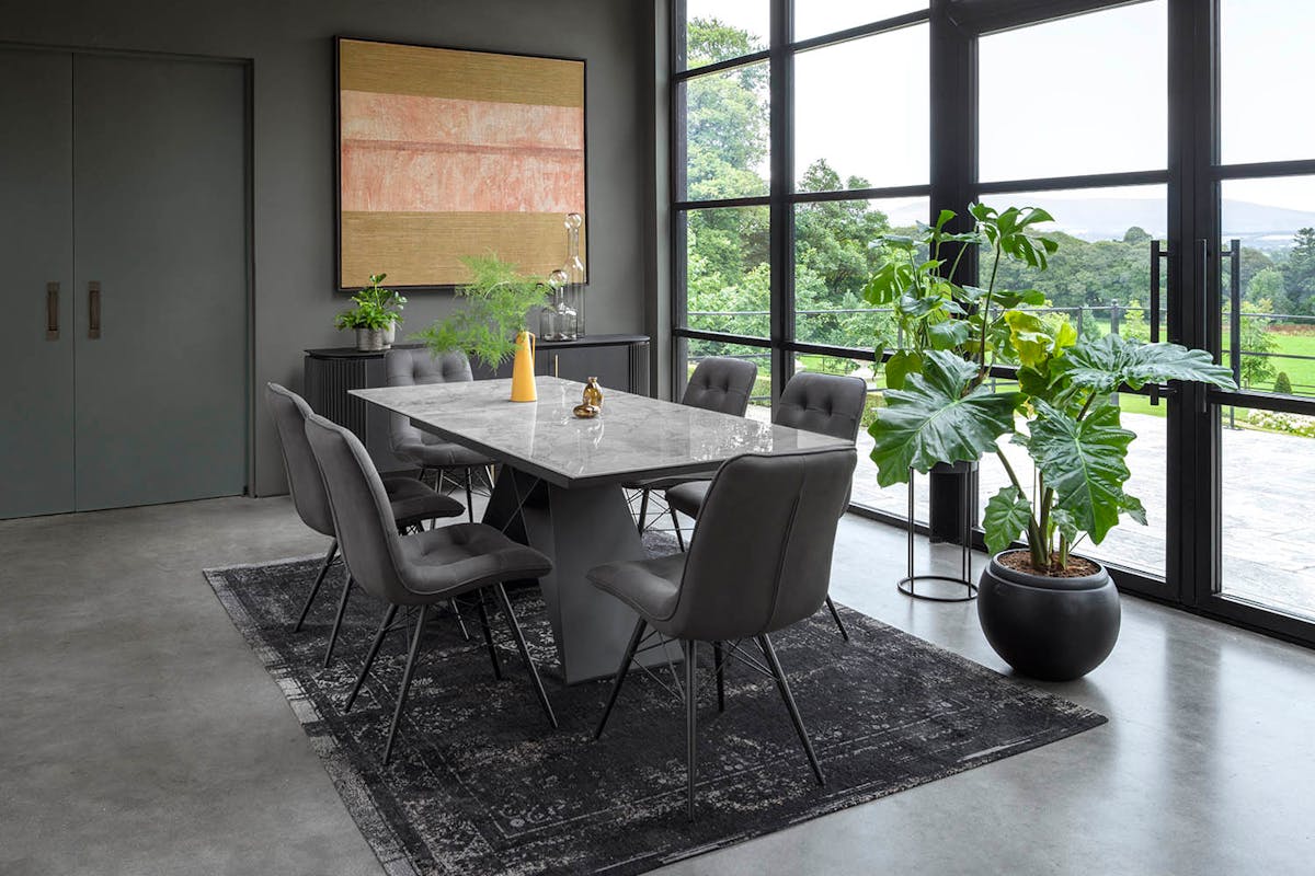 Massimo Rectangular Extending Dining Table | 160 - 200 Cm | Grey-2