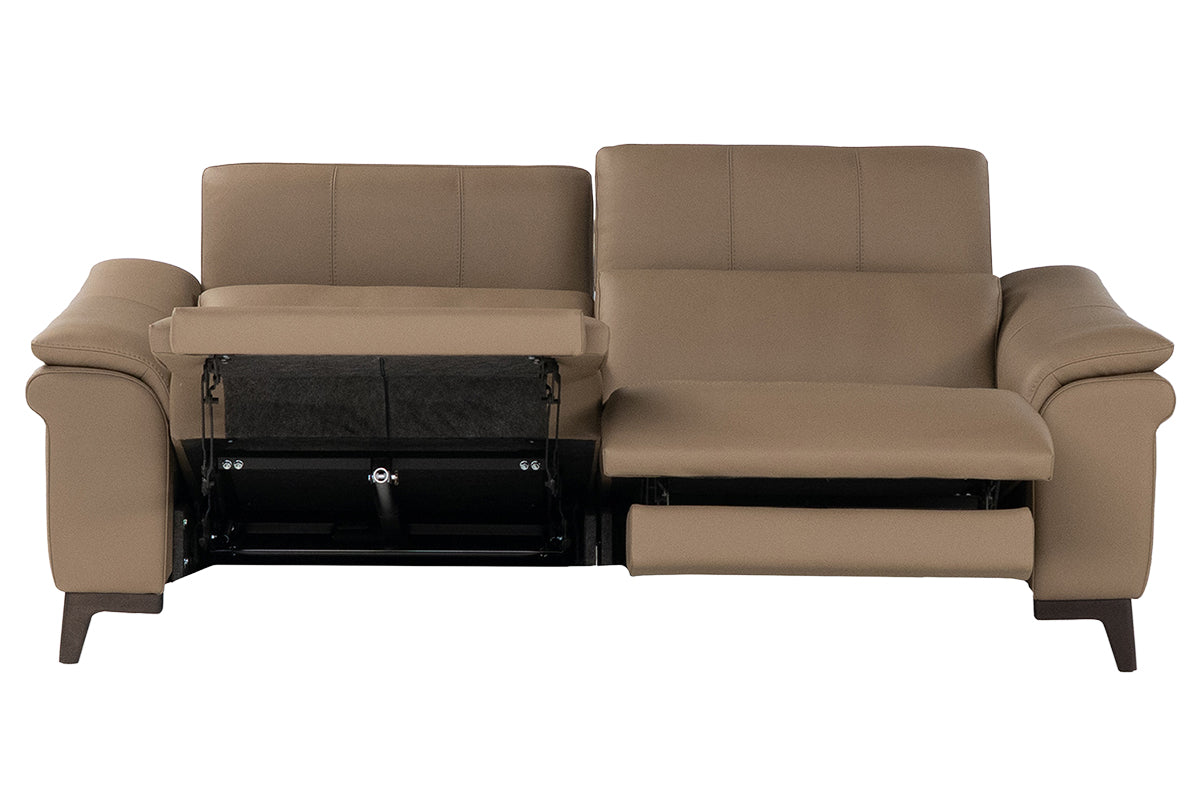 Mater 3 Seater Sofa | Leather | Taupe-3