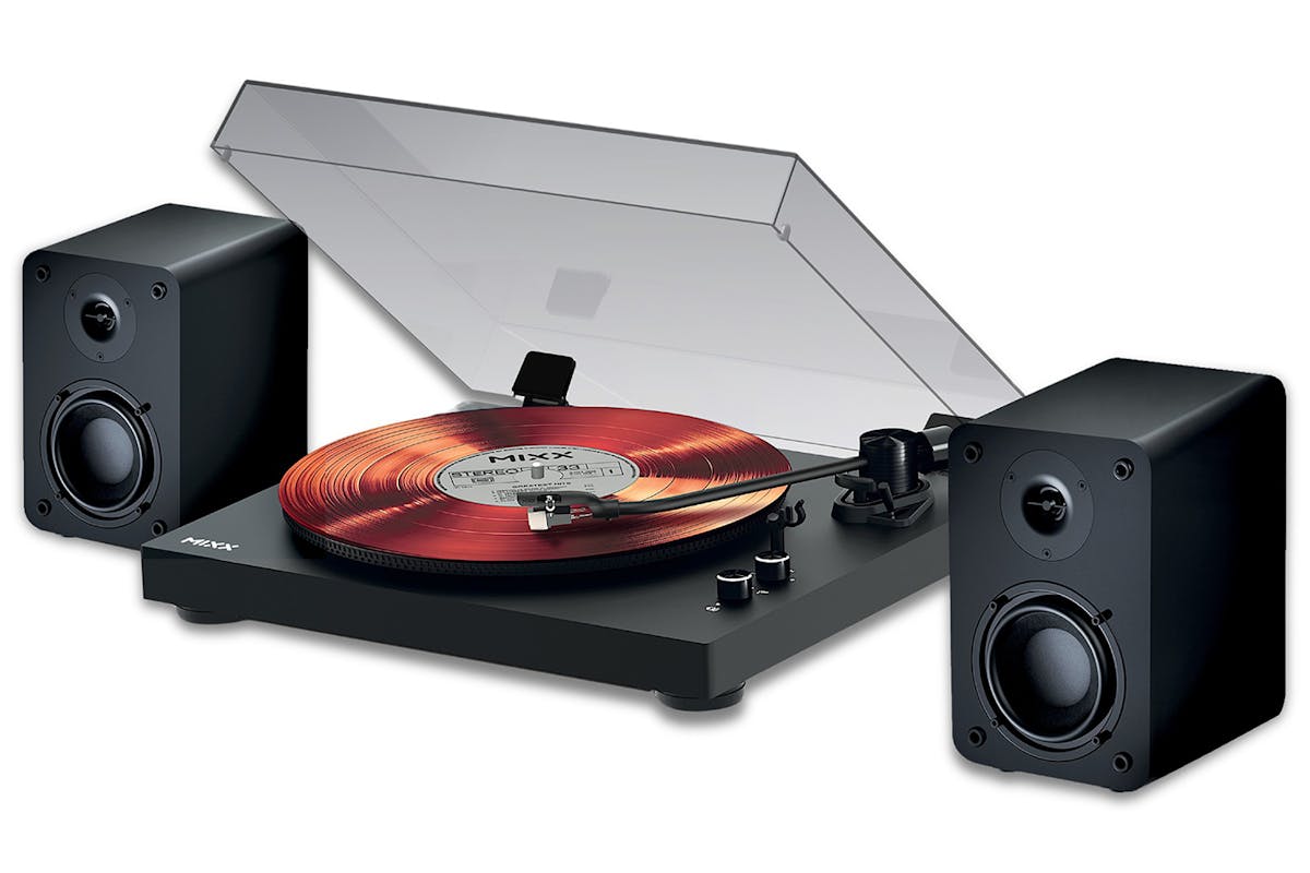 Mixx Analog System 5 Vinyl Record Player + Wireless Speakers | MAS-05-BK-488 | Black-4