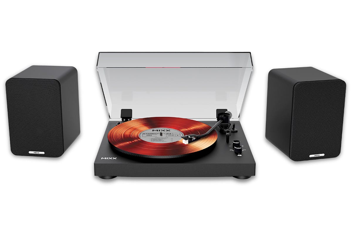 Mixx Analog System 5 Vinyl Record Player + Wireless Speakers | MAS-05-BK-488 | Black
