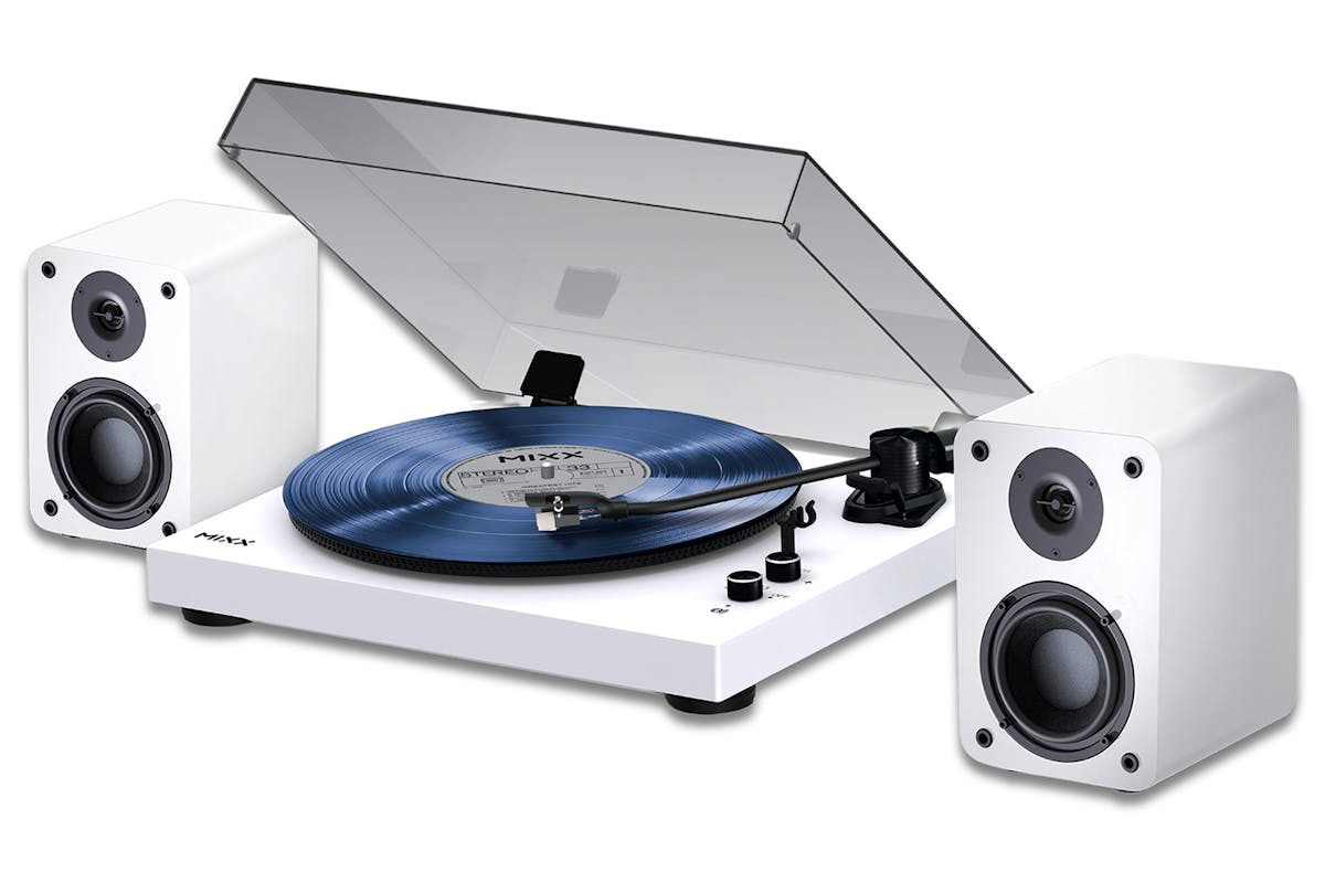 Mixx Analog System 5 Vinyl Record Player + Wireless Speakers | MAS-05-WH-489 | White-4
