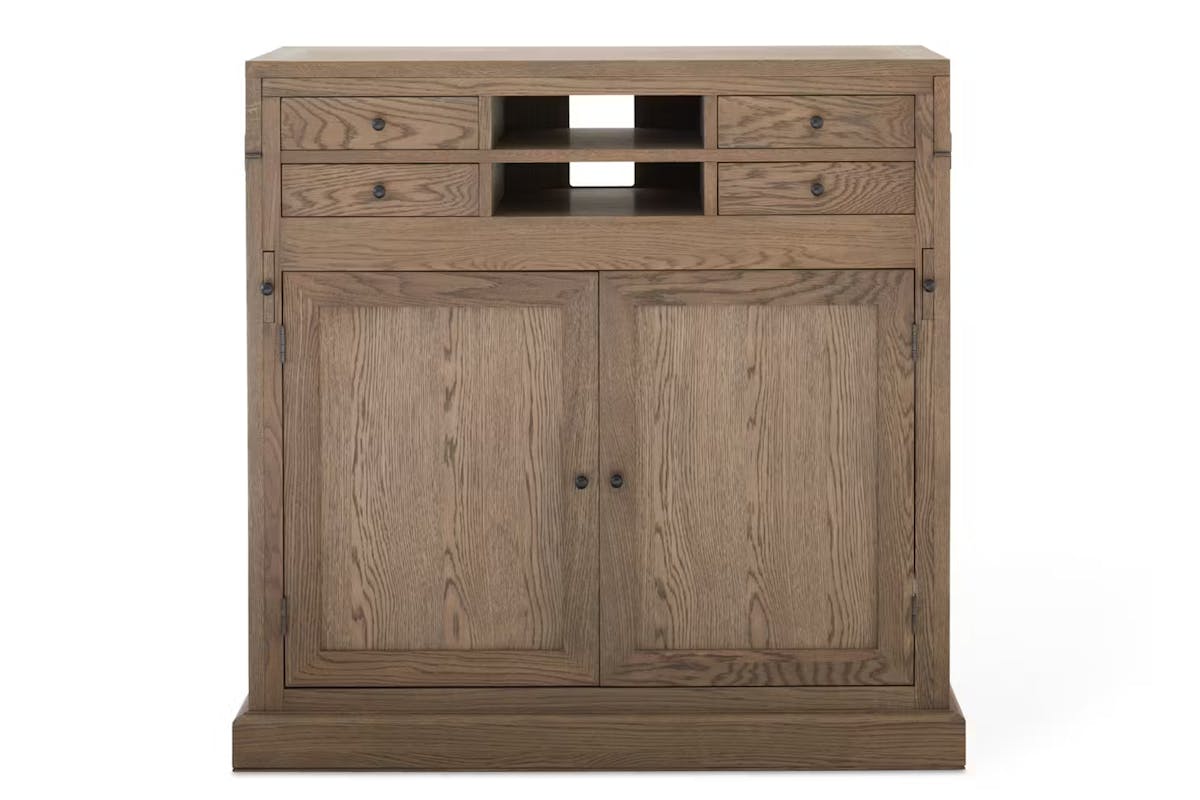 Monastery Grey Oil Desk & Cabinet-2