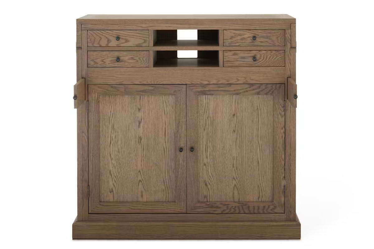 Monastery Grey Oil Desk & Cabinet-3