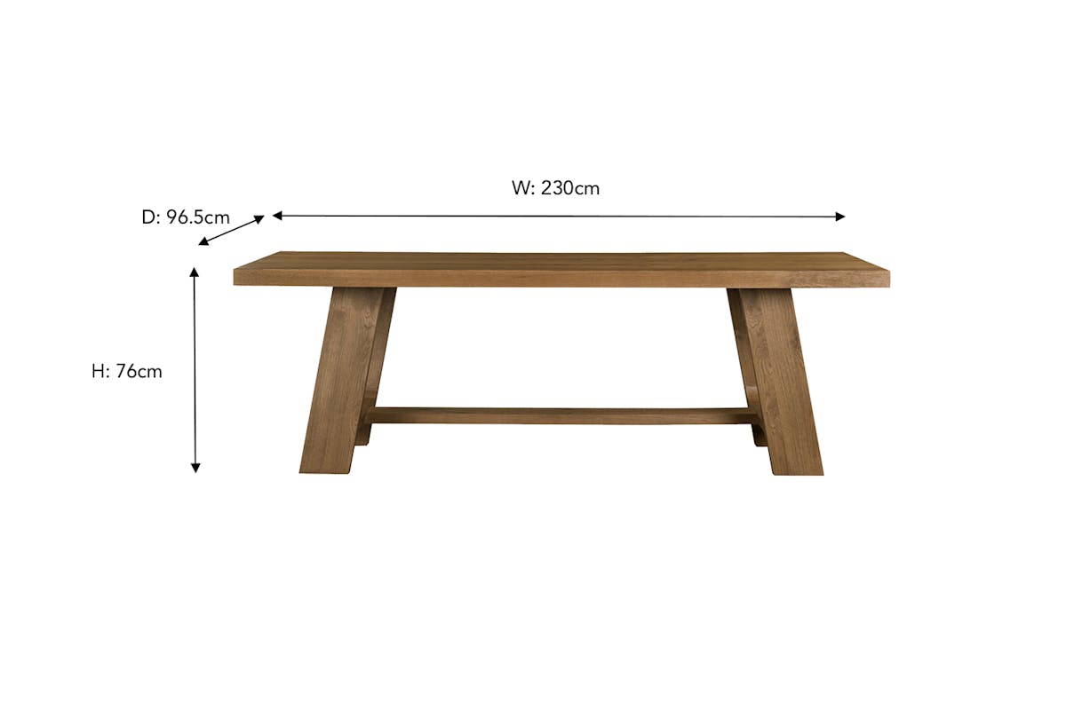 Walter Dining Table | 230 cm | Cashew-3