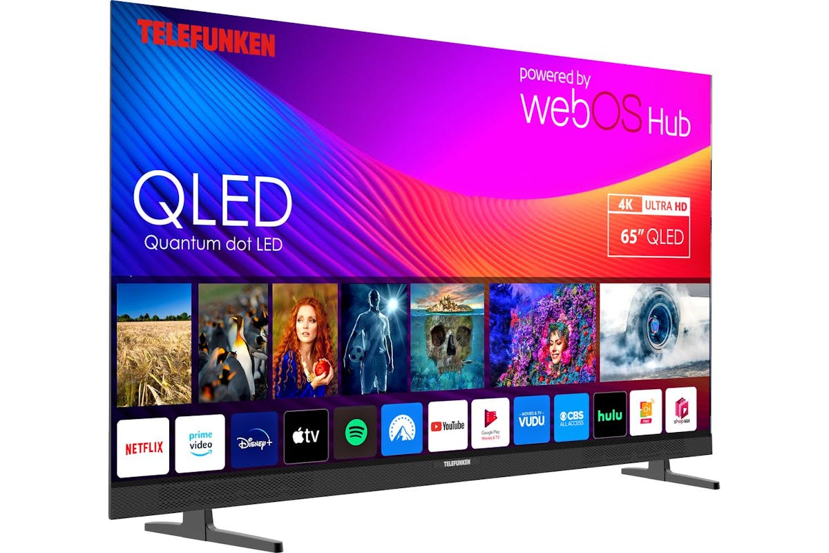 Telefunken 65" QLED 4K Soundbar WebOS Smart TV-2