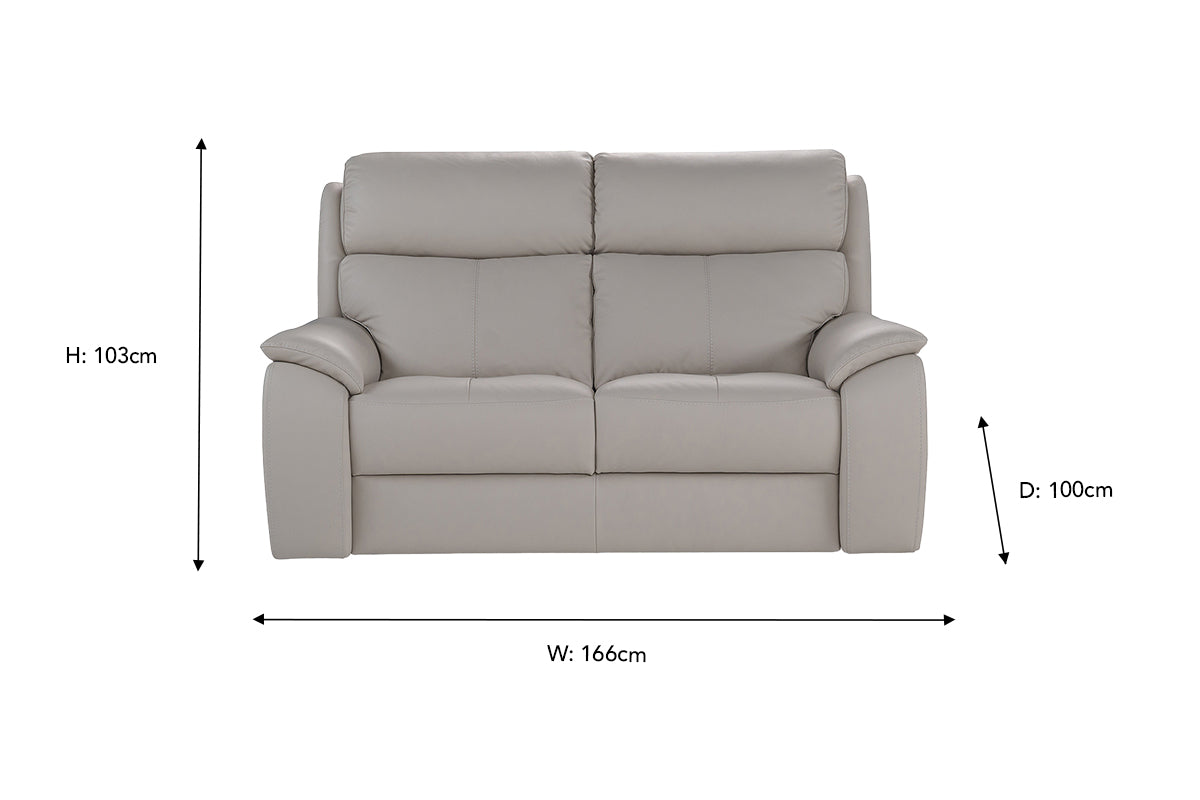 Amalfi 2 Seater Sofa | Power Recliner | Leather | Tan-3