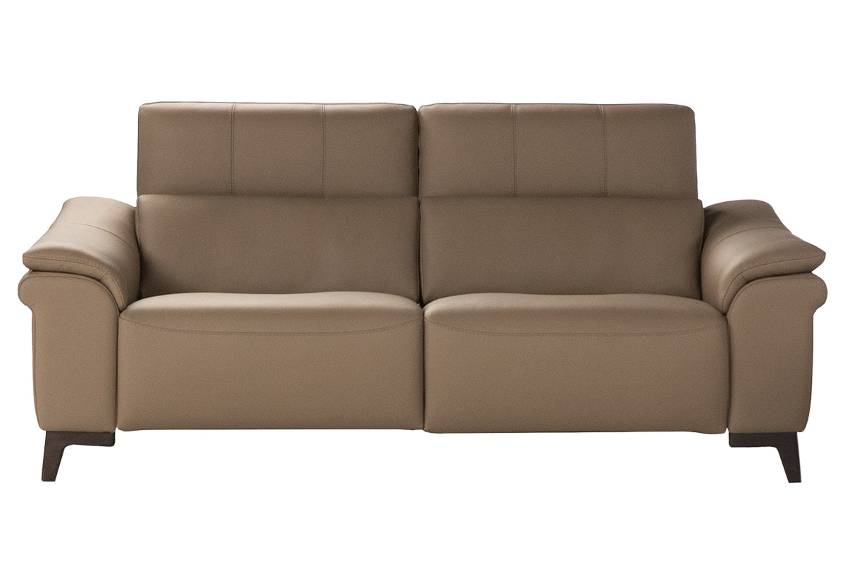 Mater 3 Seater Sofa | Leather | Taupe