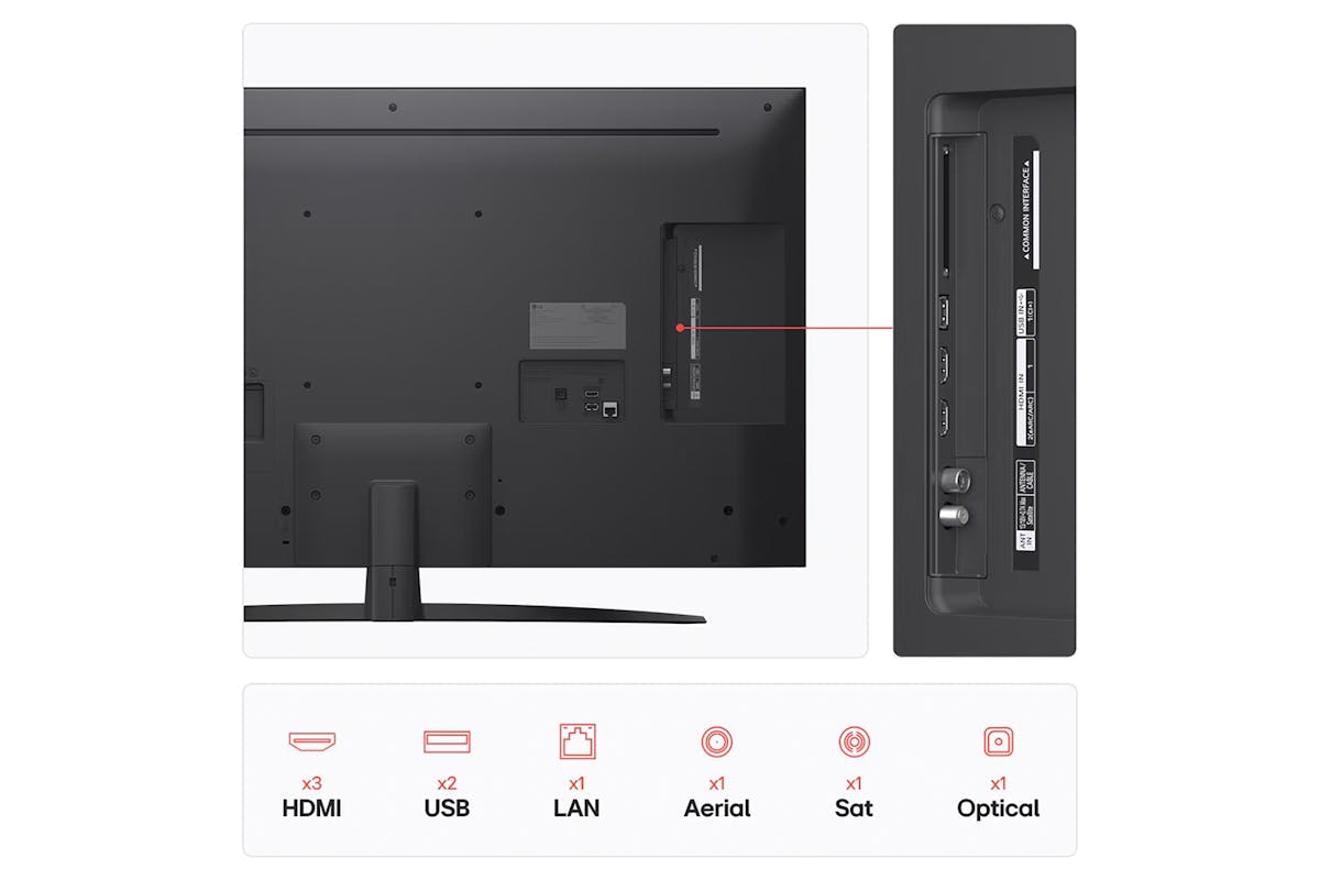LG NANO81 50" 4K Ultra HD HDR LED Smart TV (2025) | 50NANO81A6A.AEK-6