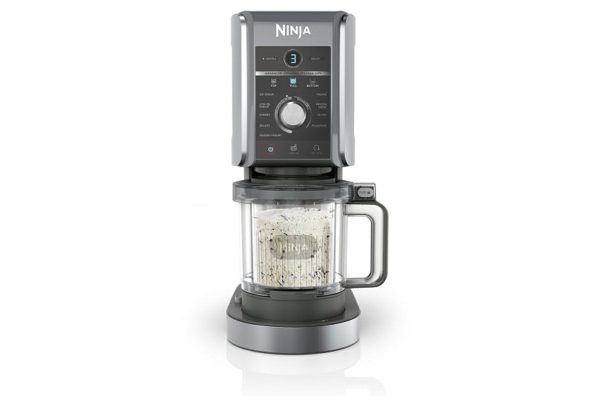 Ninja CREAMi Deluxe 10-in-1 Ice Cream and Frozen Drink Maker | NC501UK | Black/Silver