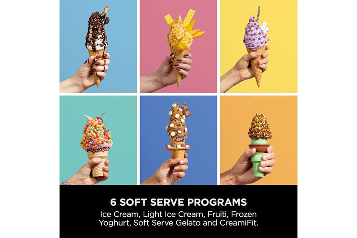 Ninja Swirl by CREAMi 13-in-1 Soft Serve & Ice Cream Maker | NC701UK | Platinum Silver-4