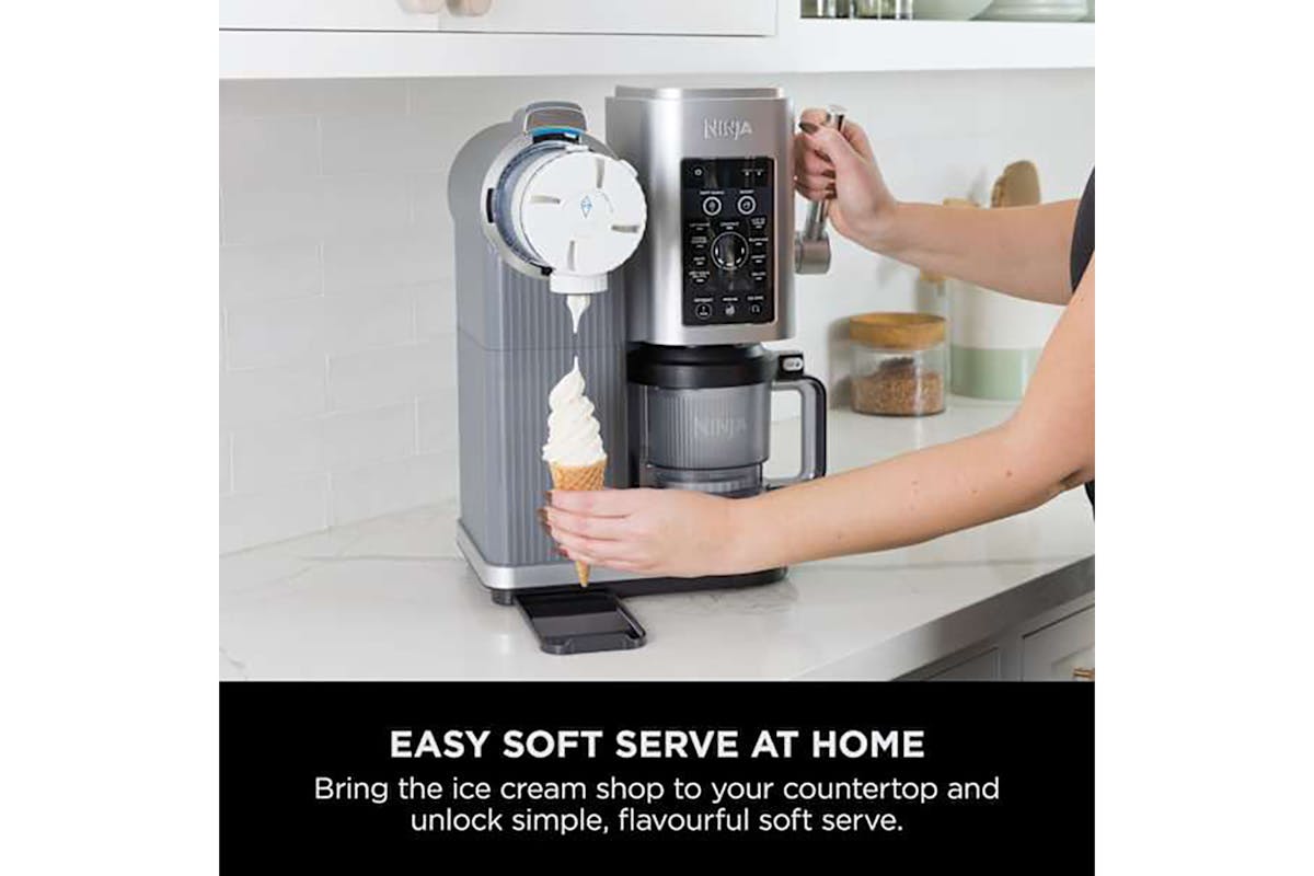 Ninja Swirl by CREAMi 13-in-1 Soft Serve & Ice Cream Maker | NC701UK | Platinum Silver-9