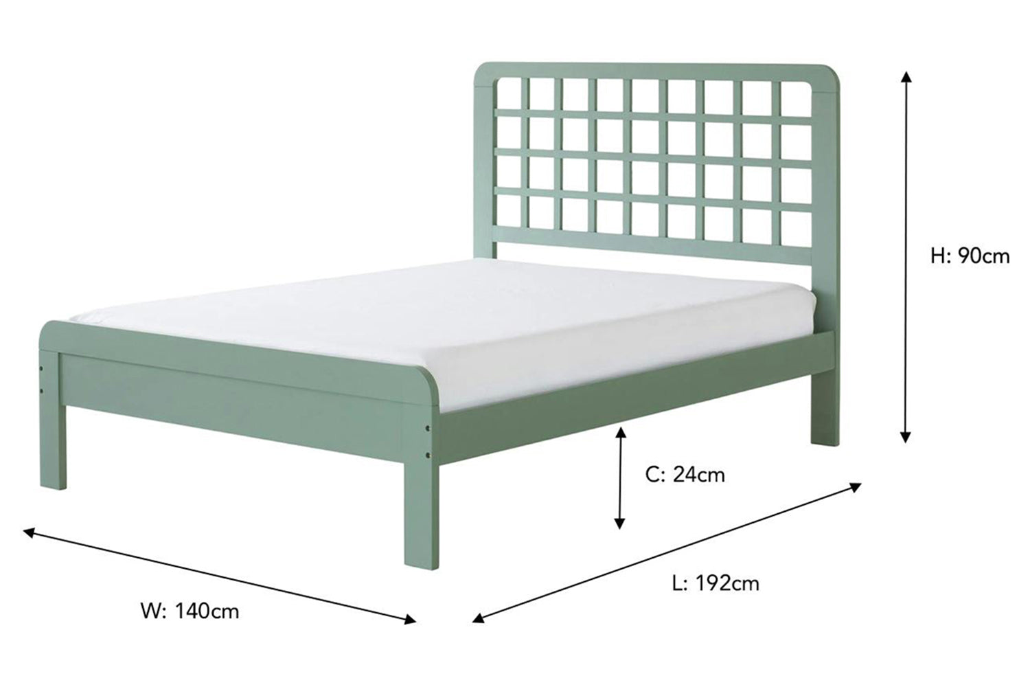 Nero Bed Frame | Double | 4ft6 | Green-3