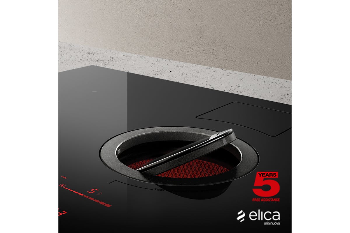 Elica Nikolatesla 83cm Built-in Duct Induction Hob | NIKOSWITCHDUCBL-4
