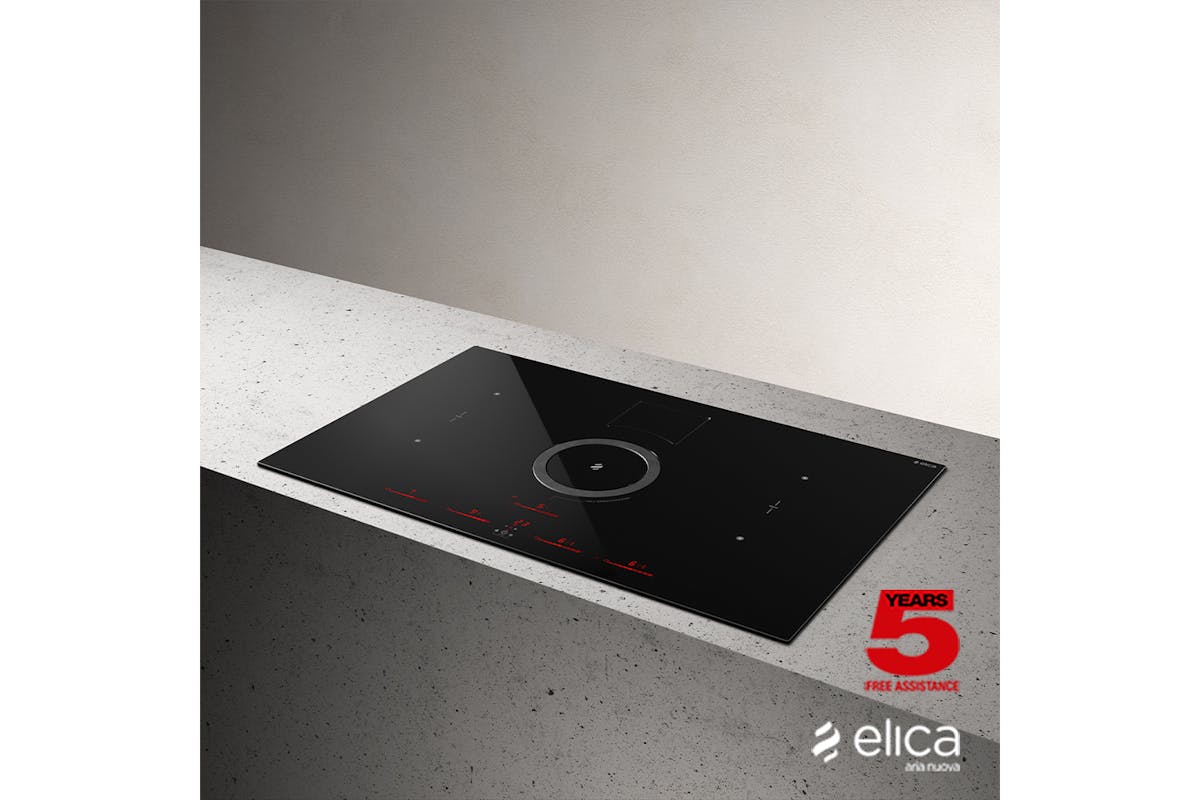 Elica Nikolatesla 83cm Built-in Duct Induction Hob | NIKOSWITCHDUCBL-5