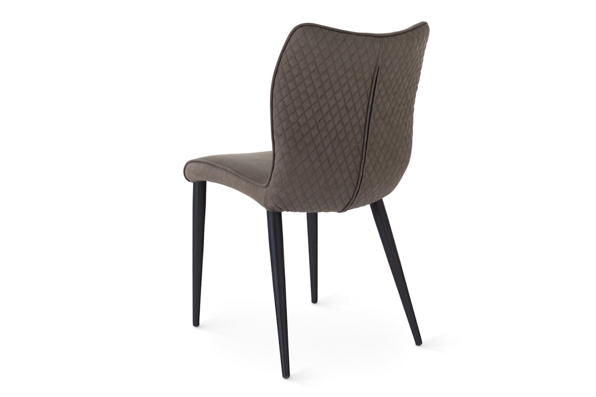 Nina Dining Chair | Faux Suede | Dark Grey-6