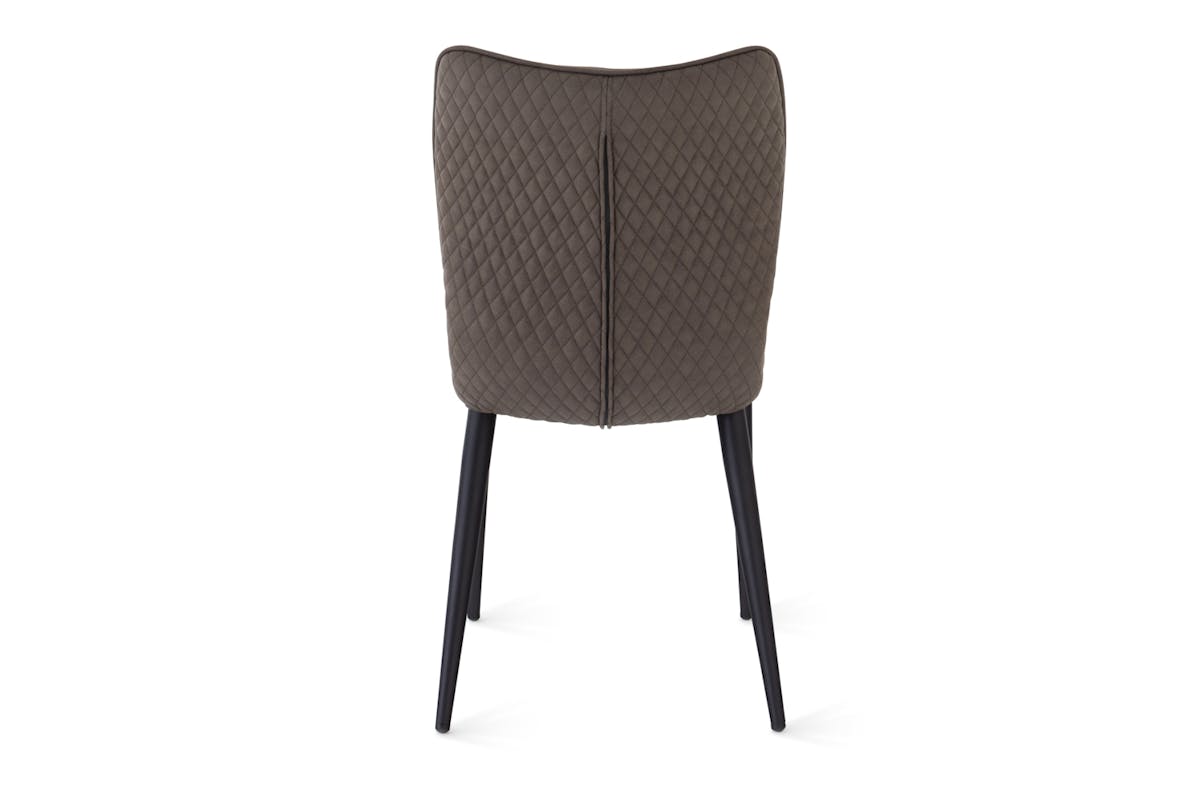 Nina Dining Chair | Faux Suede | Dark Grey-7